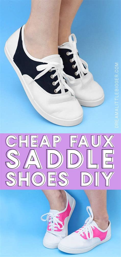 diy saddle shoes for costume